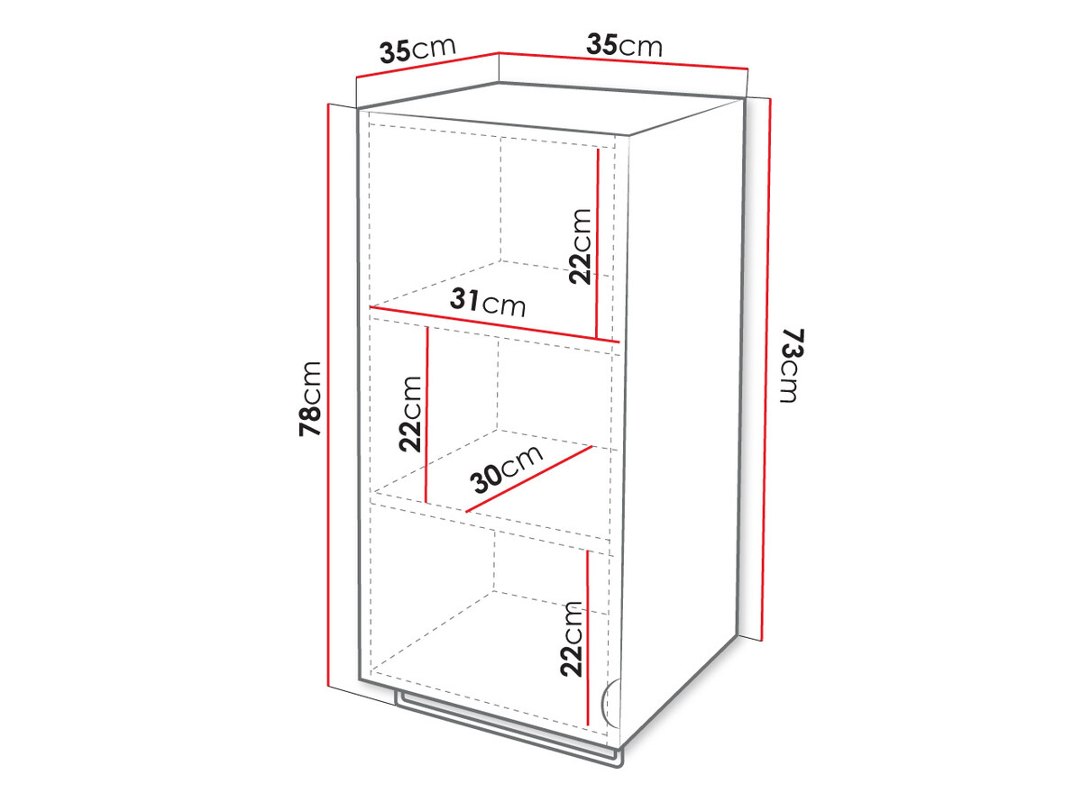 Επιτοίχιο ντουλάπι μπάνιου Matrix (Γκρι)