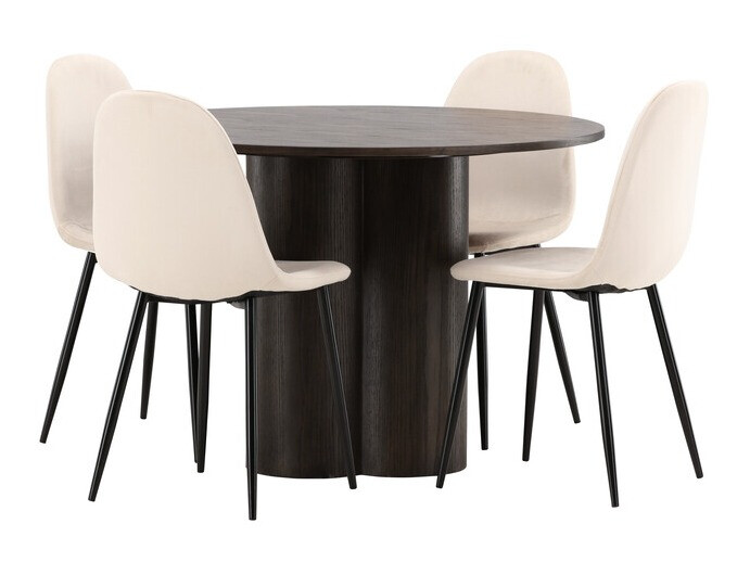 Σετ τραπεζαρίας Dallas 3750 (Κρεμ)