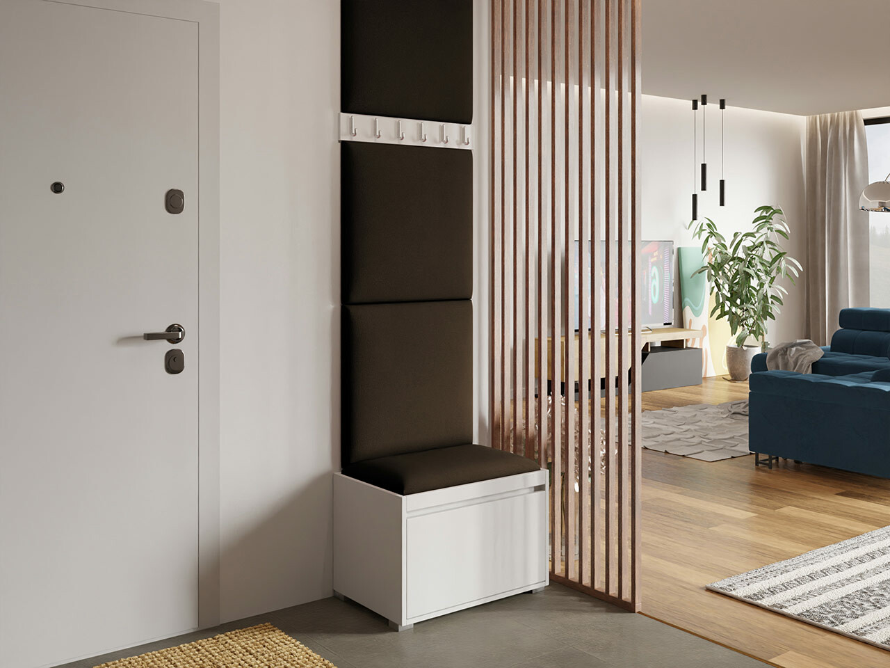 Σετ διαδρόμου Comfivo Pinus IX (Άσπρο + Manila 04)