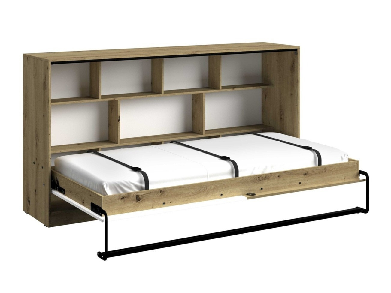 Wall bed Mirelbu 114 (Artisan oak + White)