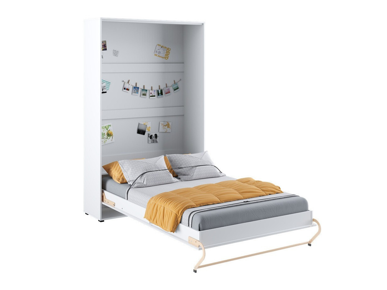 Wall bed Concept Pro Lenart III (White + Glossy white)