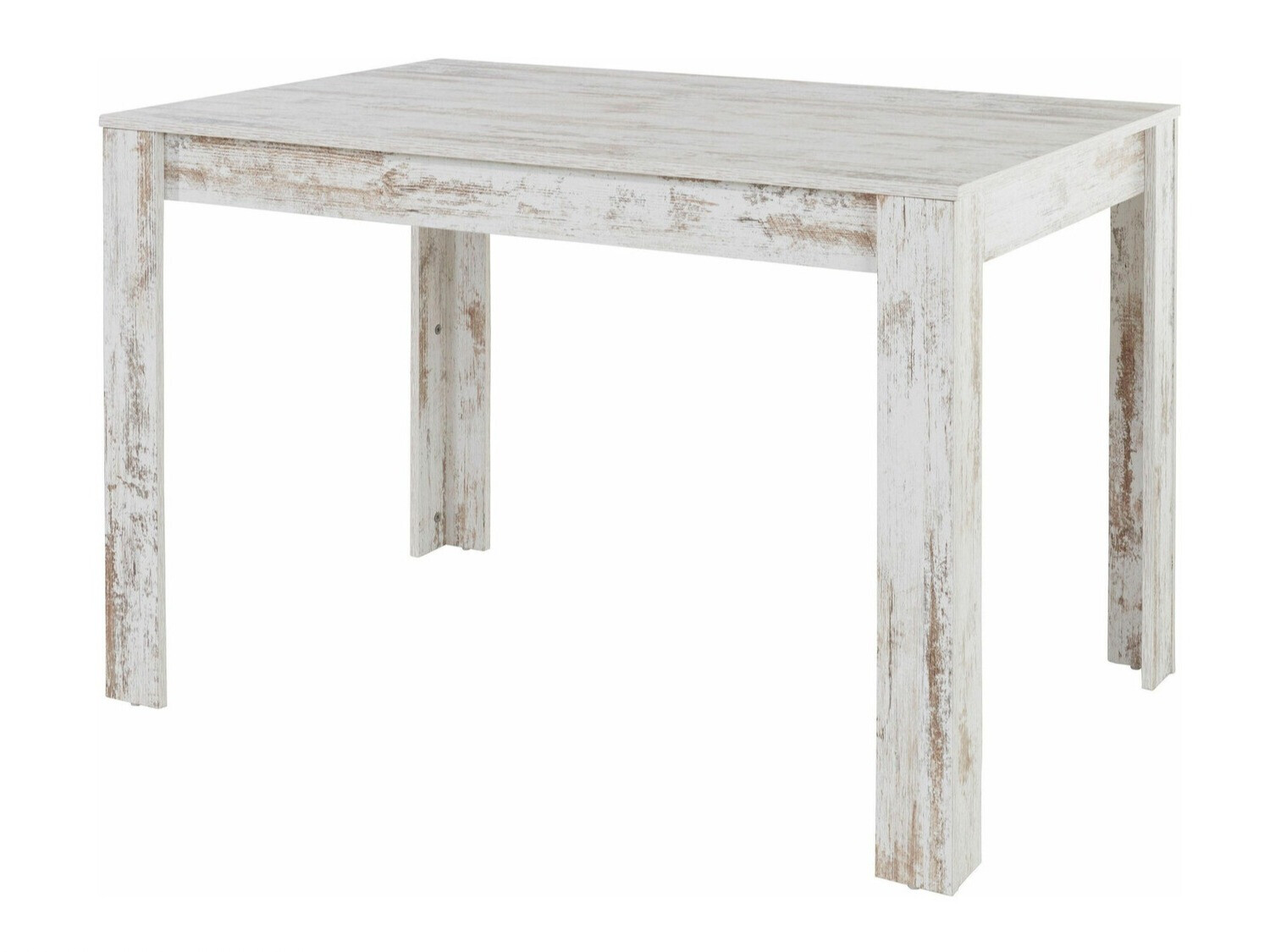 Τραπέζι Denton 630 (Άσπρο + Καφέ)