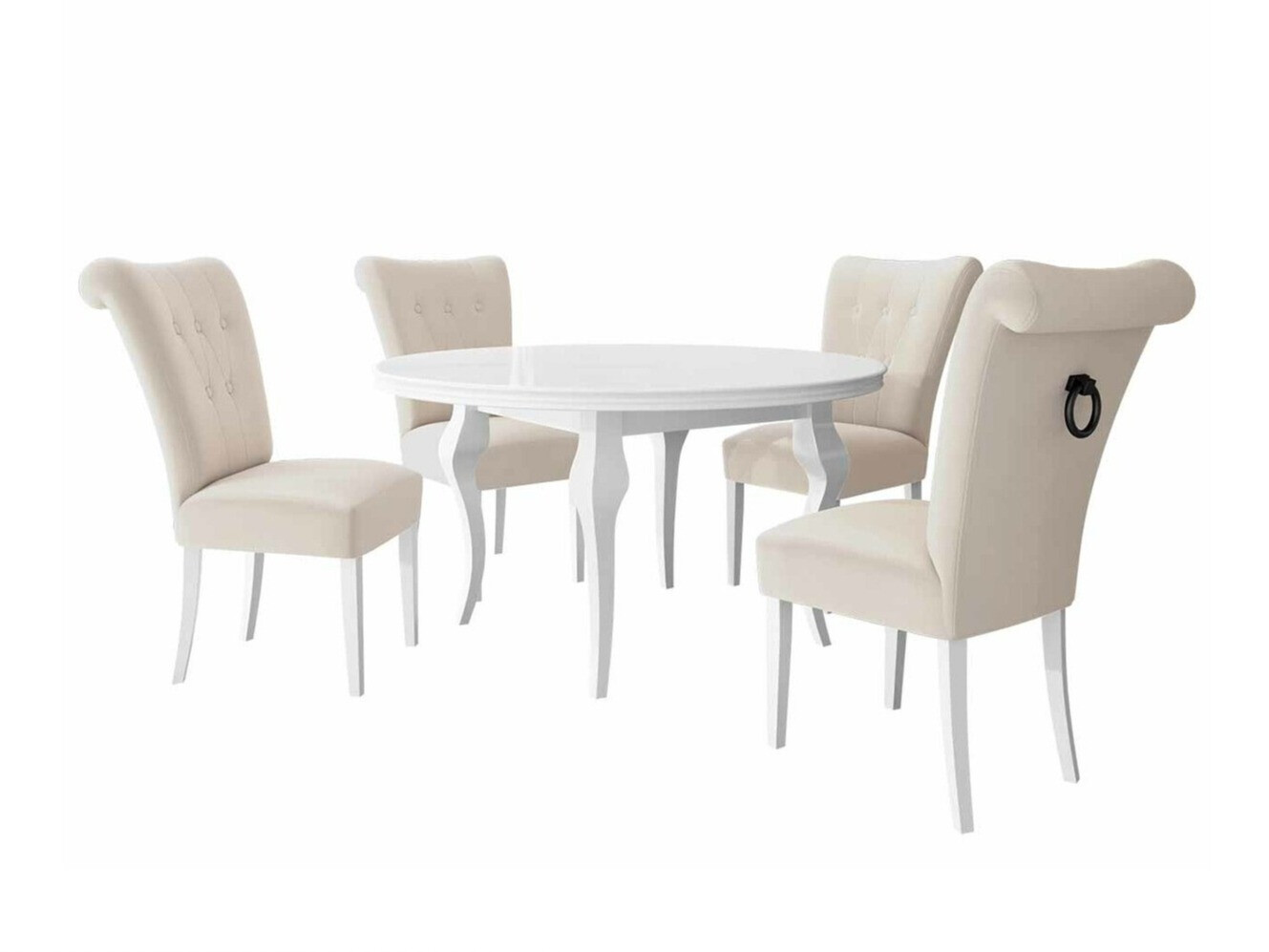 Dining set Racine 143 (White + Magic Velvet 2250)