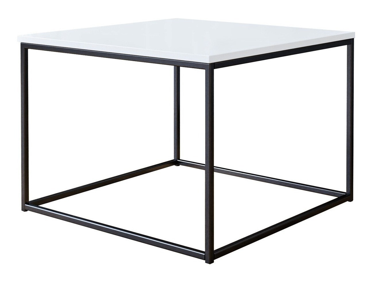 Coffee table Germantown 105 (Matte black + Glossy white)