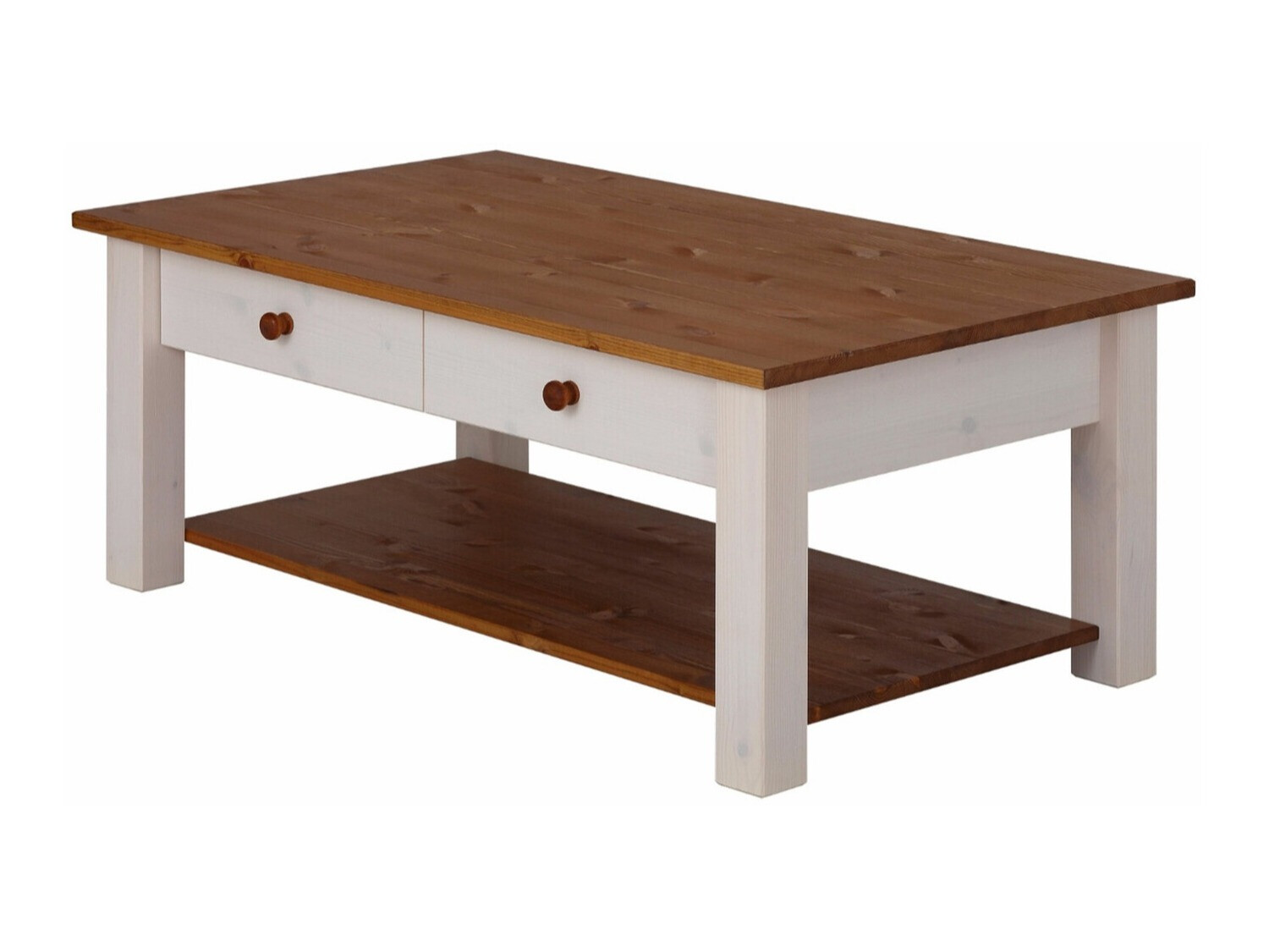Coffee table Denton 754 (White + Honey oak)