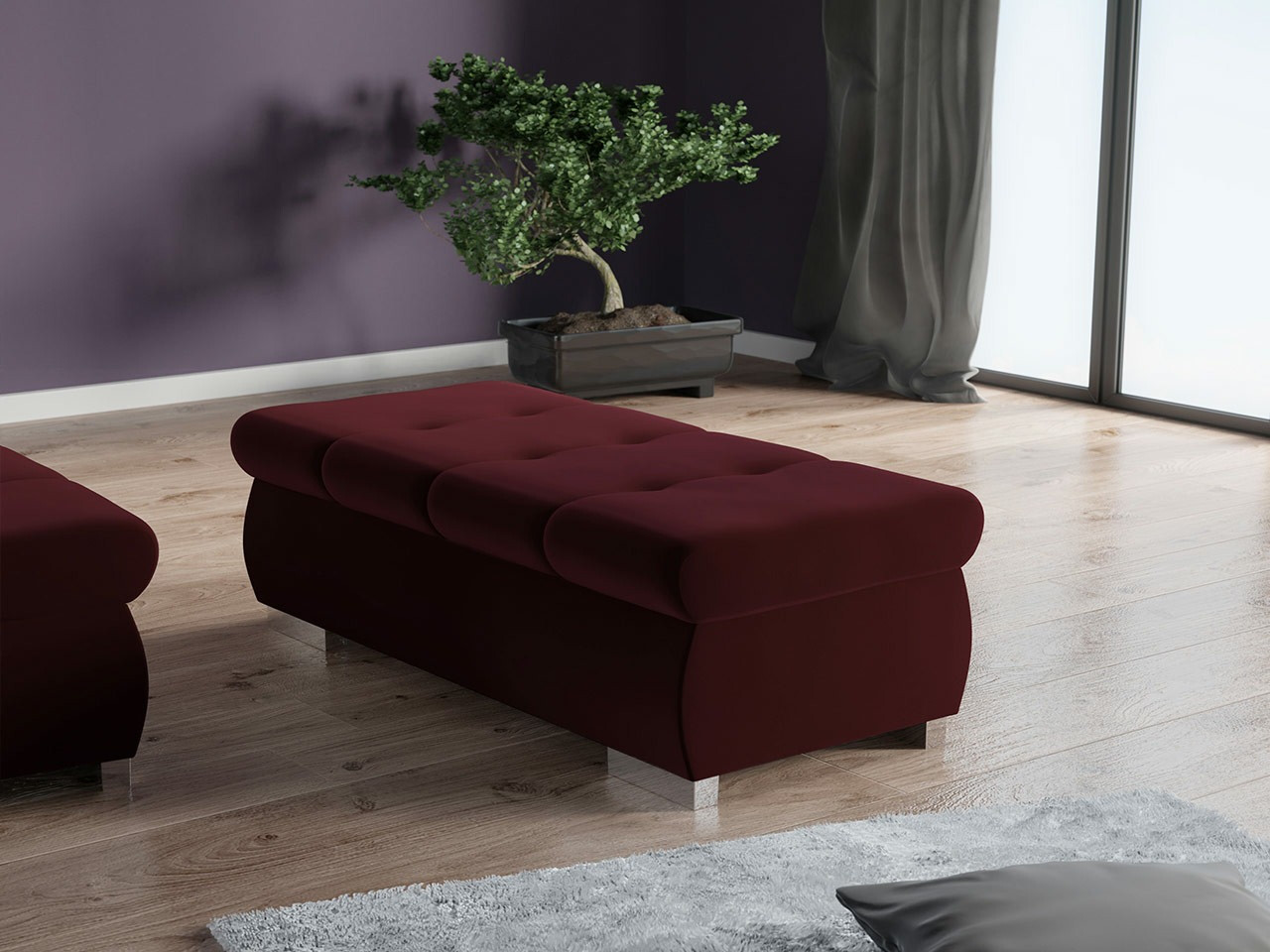 Ταπετσαρισμένος πάγκος Comfivo 123 (Venus Velvet 2932)