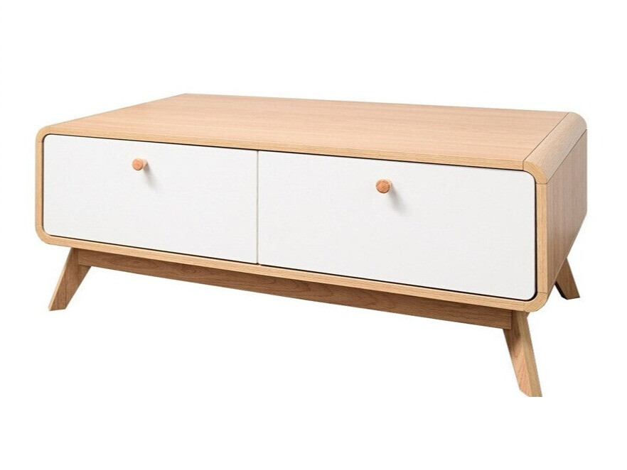 Τραπεζάκι σαλονιού Elbtena 100 (Δρυς + Άσπρο)