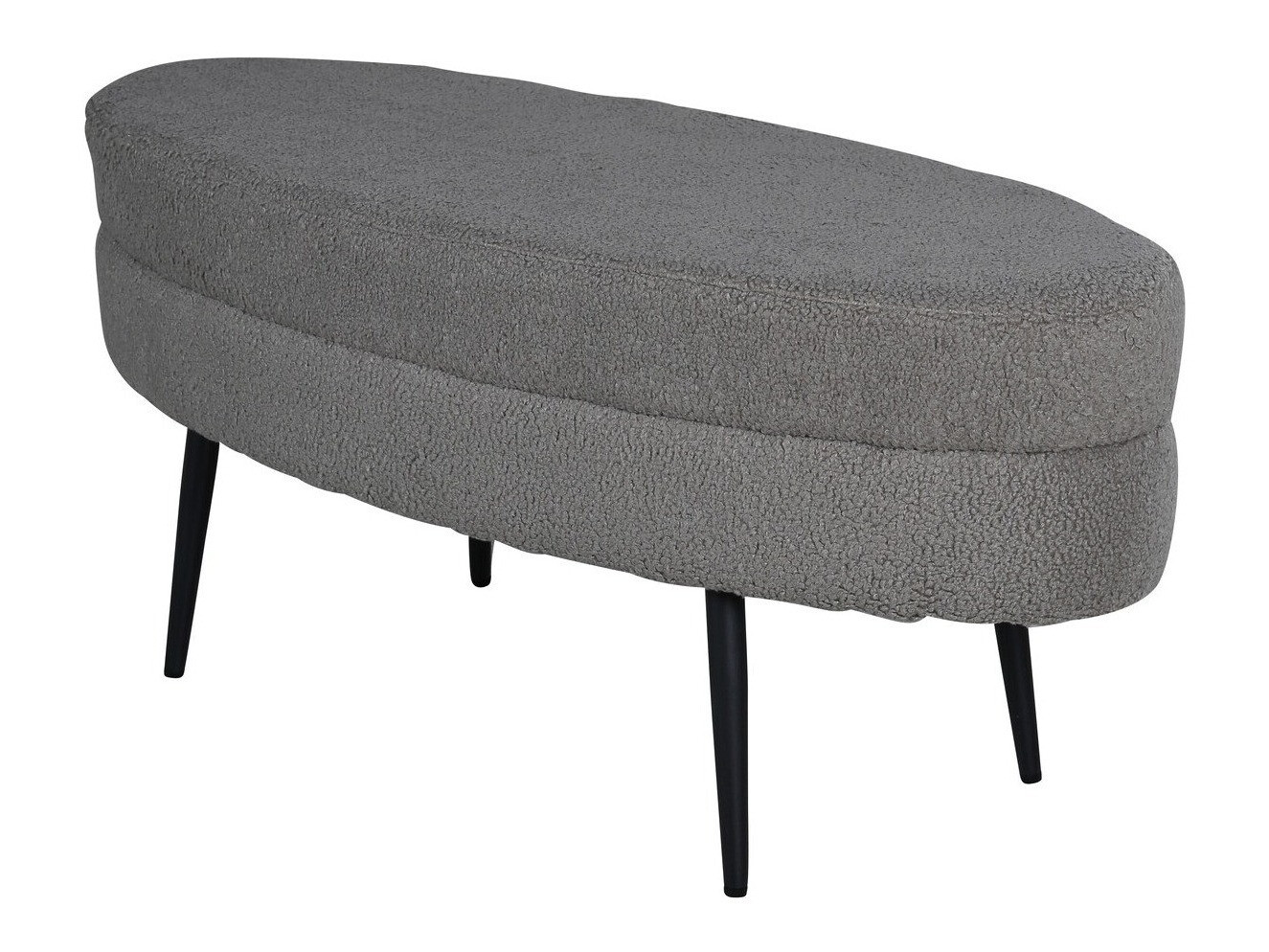 Ταμπουρέ Dallas 2920 (Σκούρο γκρι + Μαύρο)