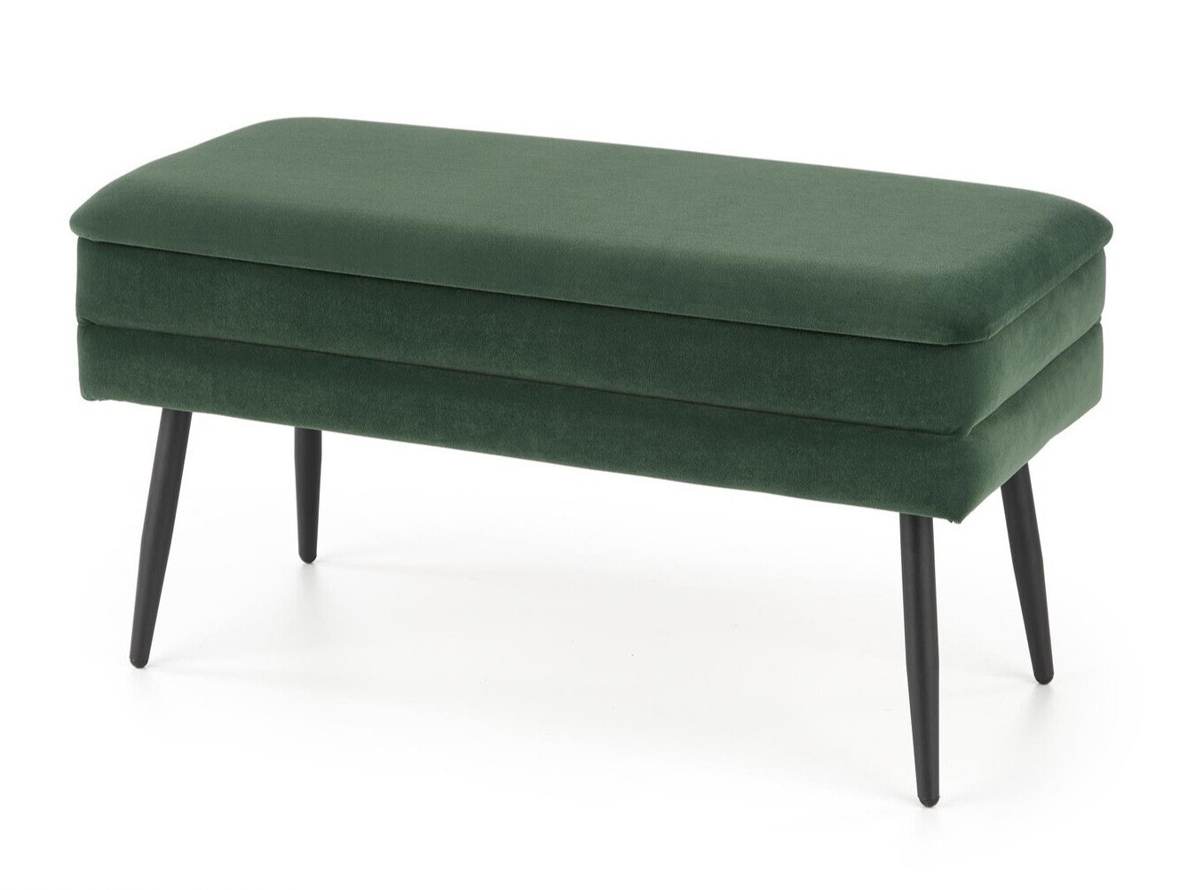 Upholstered bench Houston 1255 (Dark green + Black)