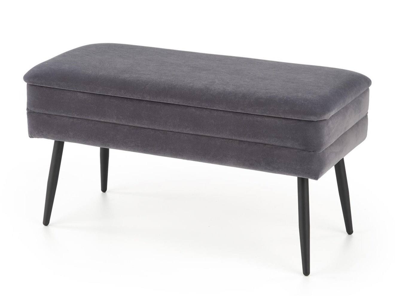 Upholstered bench Houston 1255 (Grey + Black)