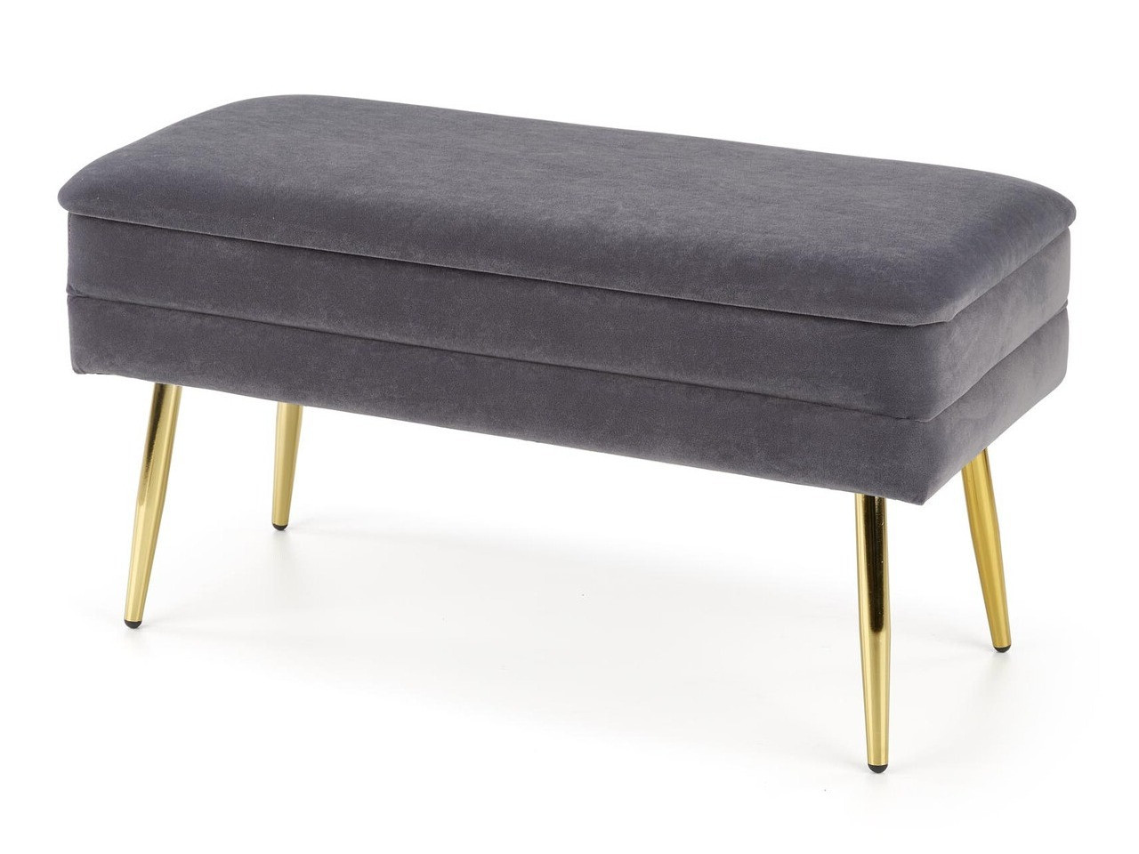 Upholstered bench Houston 1255 (Grey + Golden)