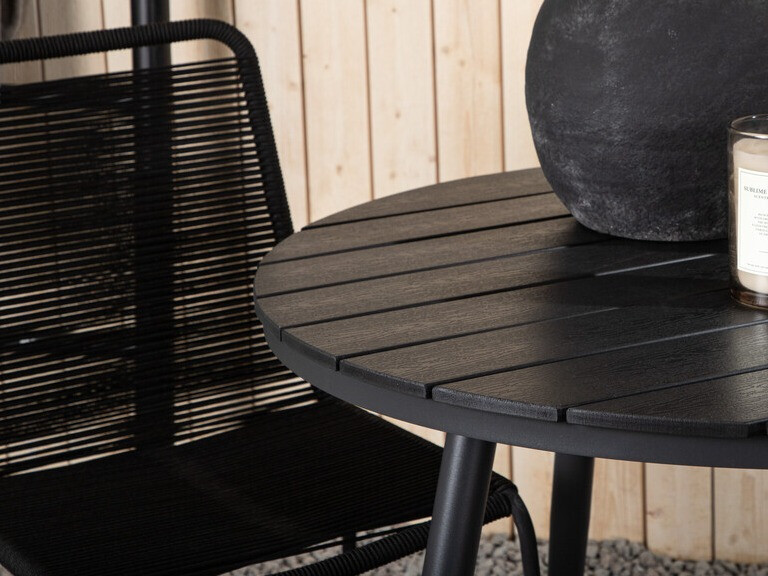 Σετ Τραπέζι και καρέκλες Dallas 3782 (Μαύρο)