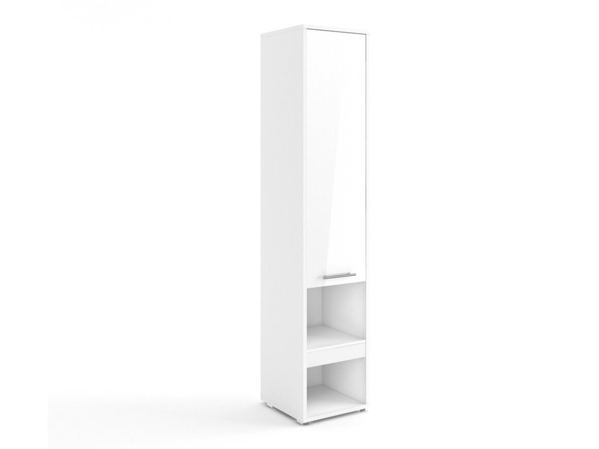 Βιβλιοθήκη Concept Pro Lenart (Άσπρο + Γυαλιστερό λευκό)