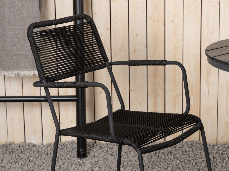 Σετ Τραπέζι και καρέκλες Dallas 3784 (Μαύρο)