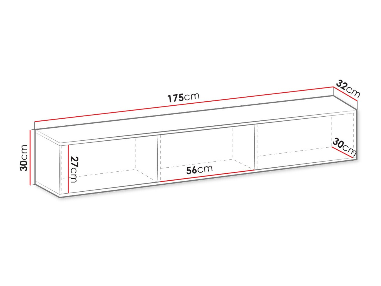 Έπιπλο τηλεόρασης Princal (Άσπρο + Χρυσό)