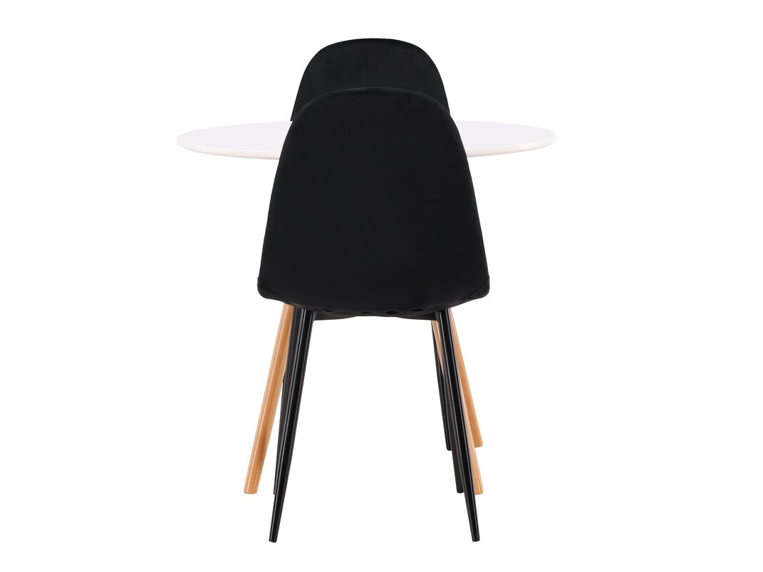 Σετ τραπεζαρίας Dallas 3790 (Μαύρο + Aksominė Μαύρο)