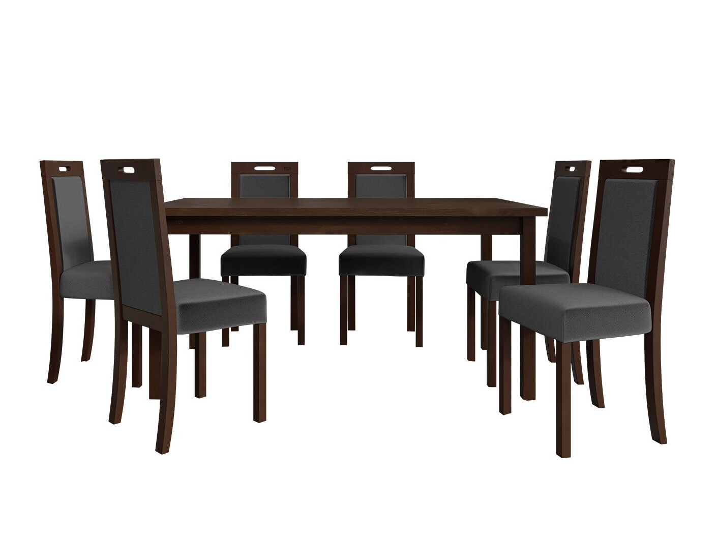 Σετ τραπεζαρίας Victorville 262 (Καρυδί)