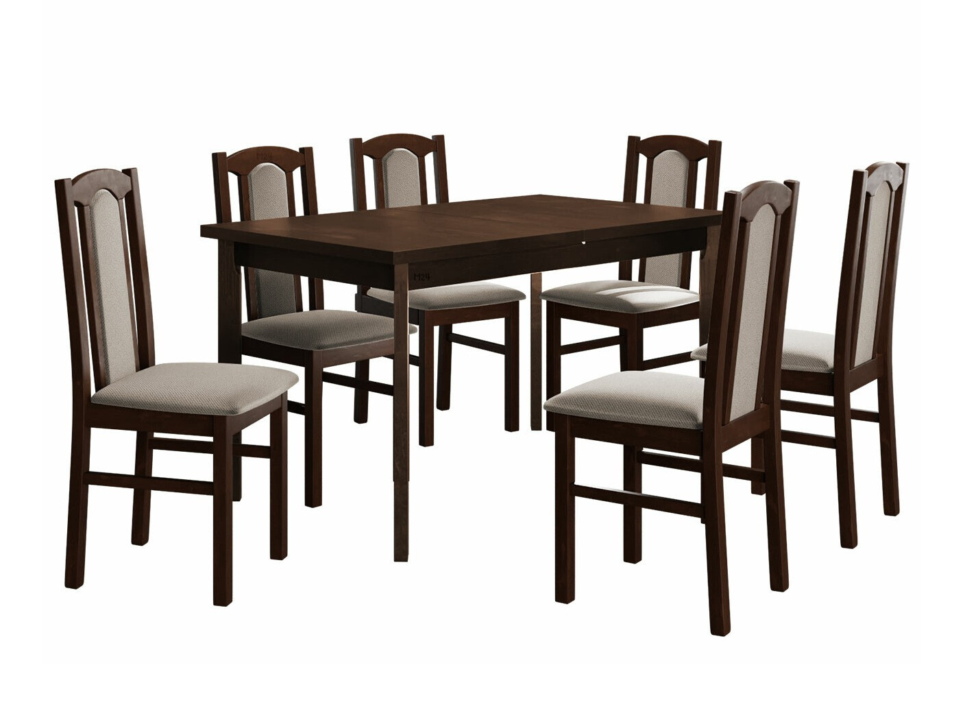 Σετ τραπεζαρίας Victorville 277 (Καρυδί)