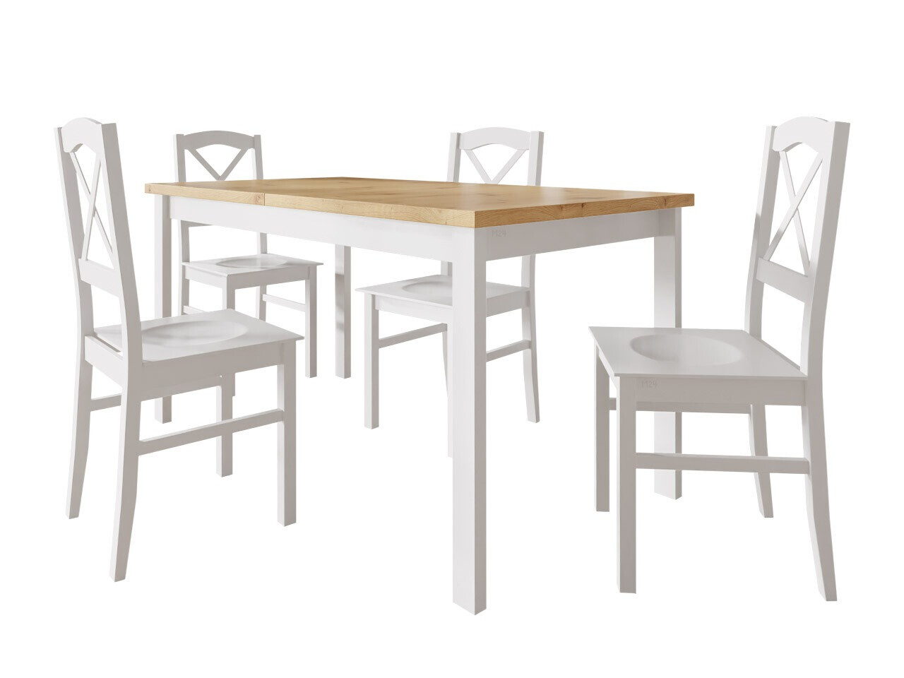 Dining set Victorville 281 (White + Artisan oak)