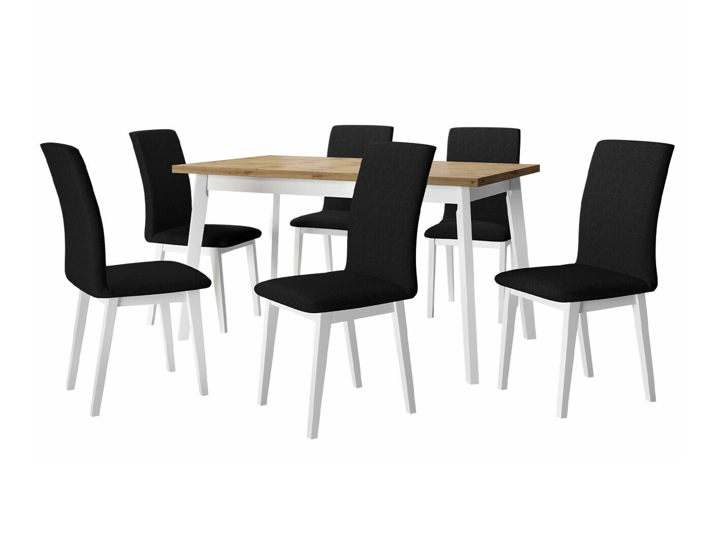 Σετ τραπεζαρίας Victorville 285 (Artisan βελανιδιά + Άσπρο)