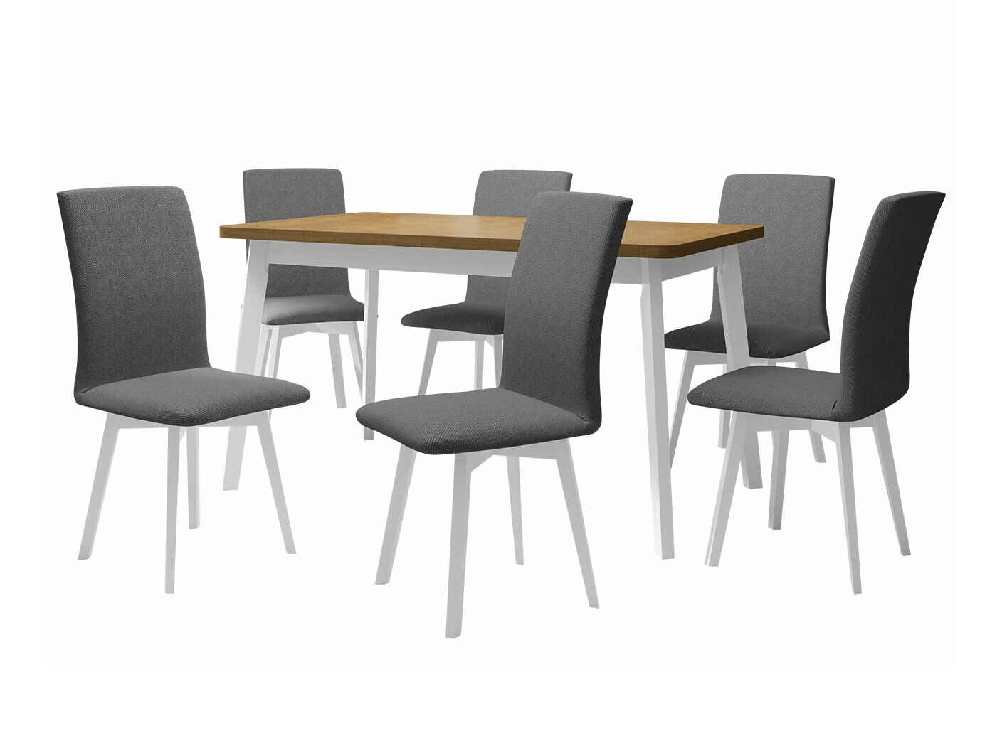 Dining set Victorville 291 (Sonoma oak + White)