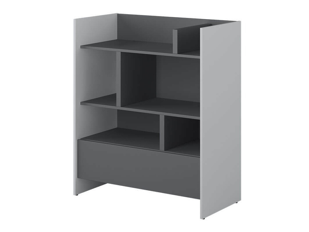 Βιβλιοθήκη Concept Pro Lenart VIII (Γκρι + Γραφίτης)