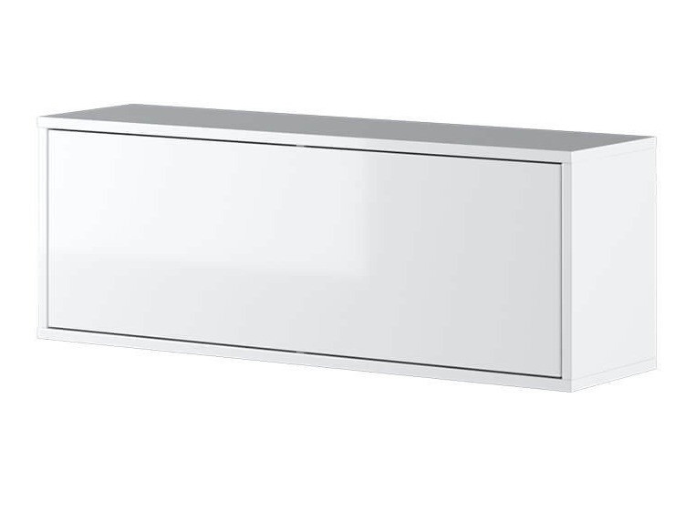 Ντουλάπι τοίχου Concept Pro Lenart II (Γυαλιστερό λευκό + Άσπρο)