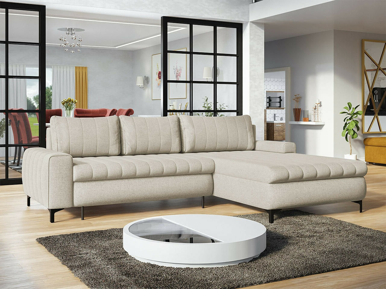 Corner sofa Lincoln 175 (Barrel 03)