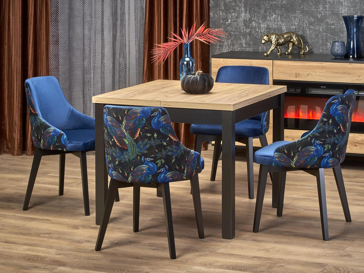 Table Houston 1562 (Black + Craft oak)