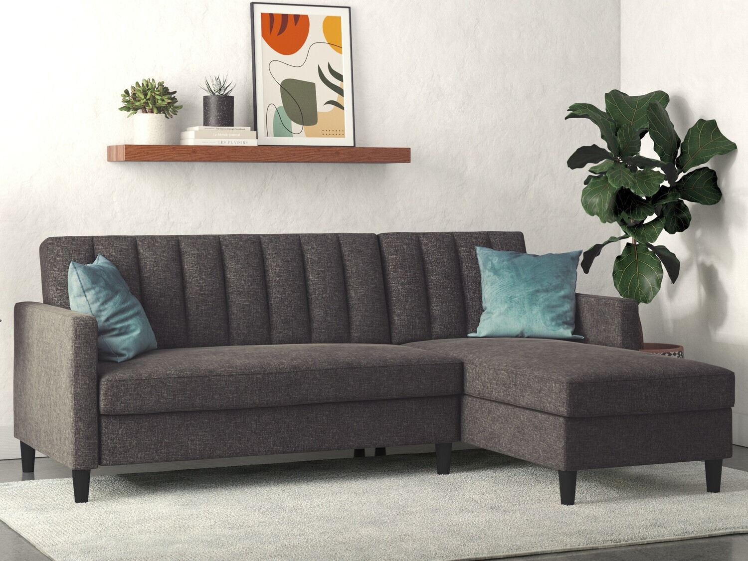 Corner sofa Tulsa 583 (Anthracite)