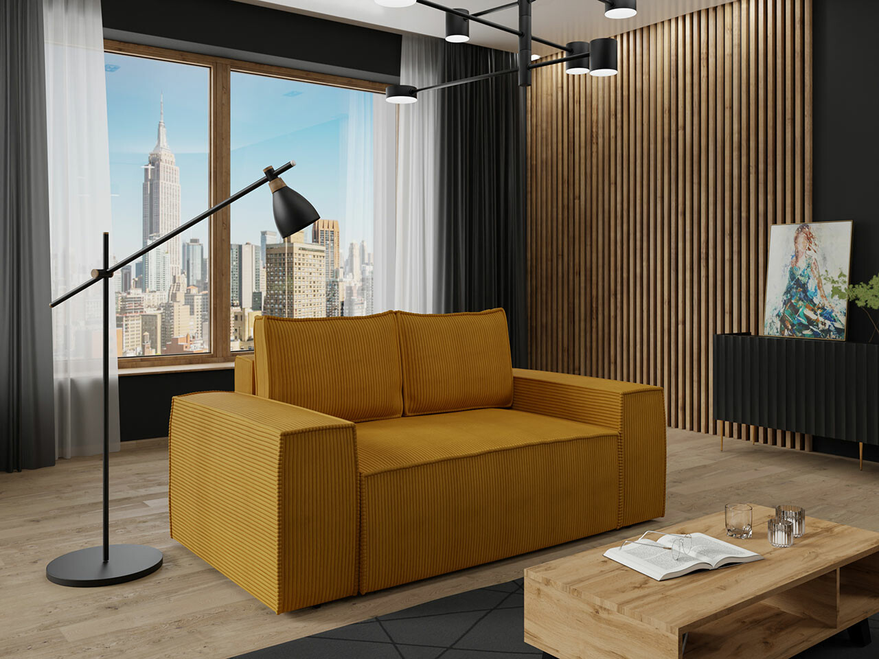 Καναπές-κρεβάτι Clovis 107 (Poso 01)