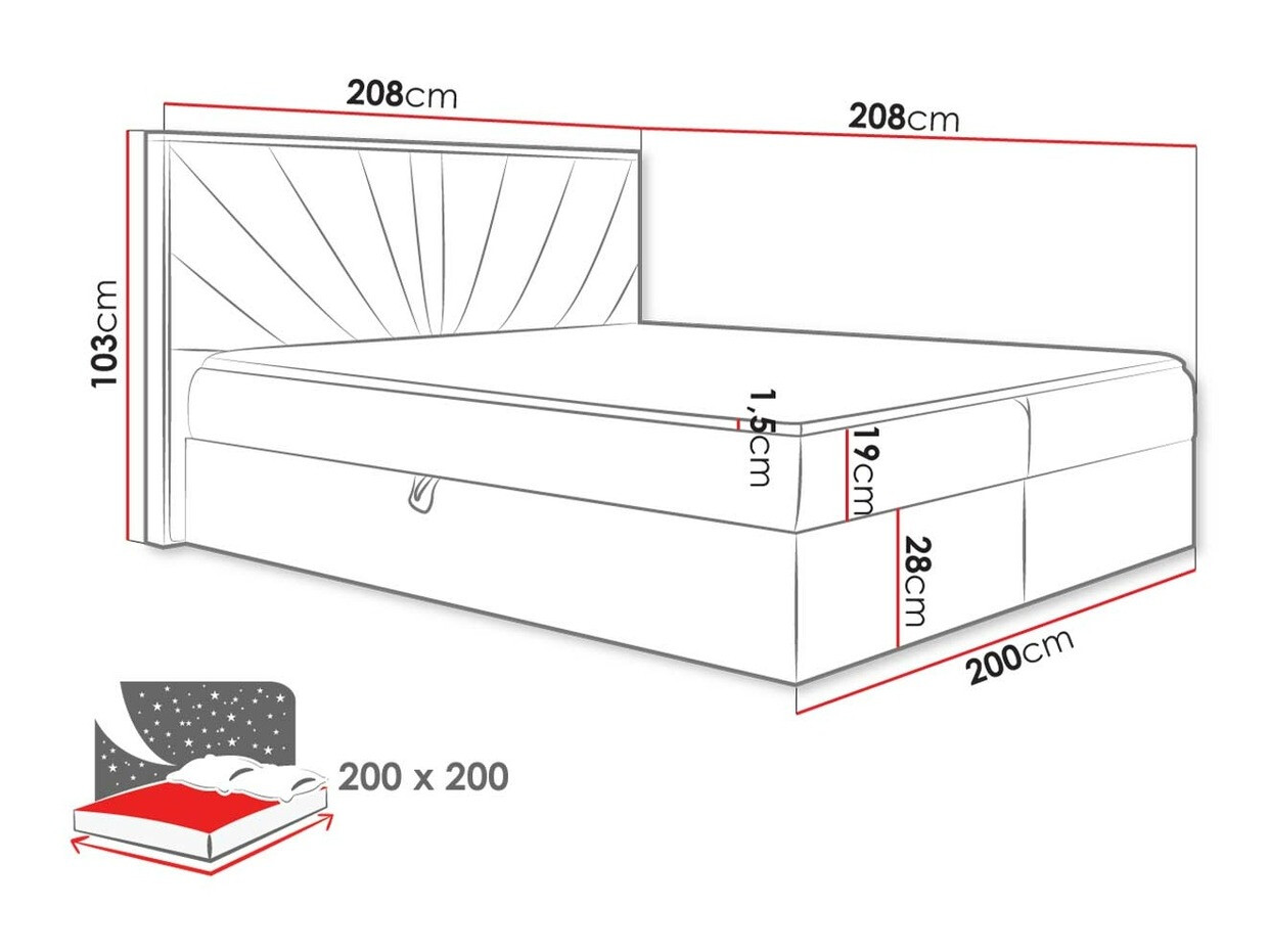 Continental bed Navis (Faro 16)