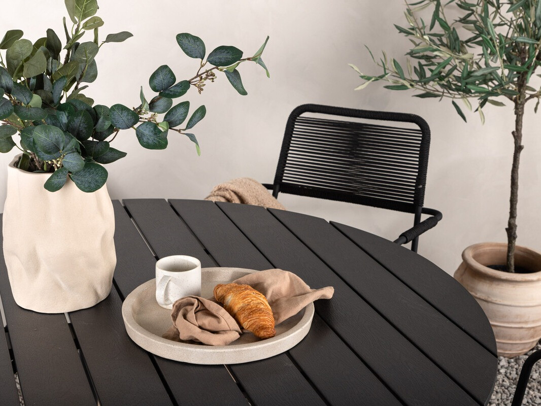 Σετ Τραπέζι και καρέκλες Dallas 3924 (Μαύρο)