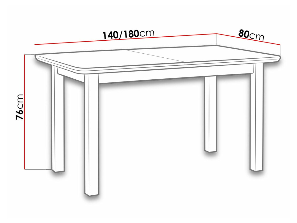 Τραπέζι Victorville 103 (Καρυδί)