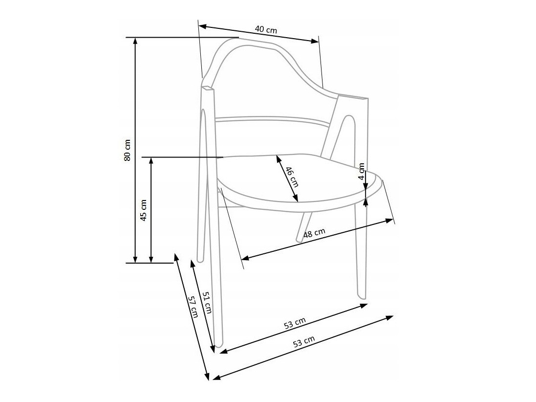 Καρέκλα Houston 1434 (Κρεμ)