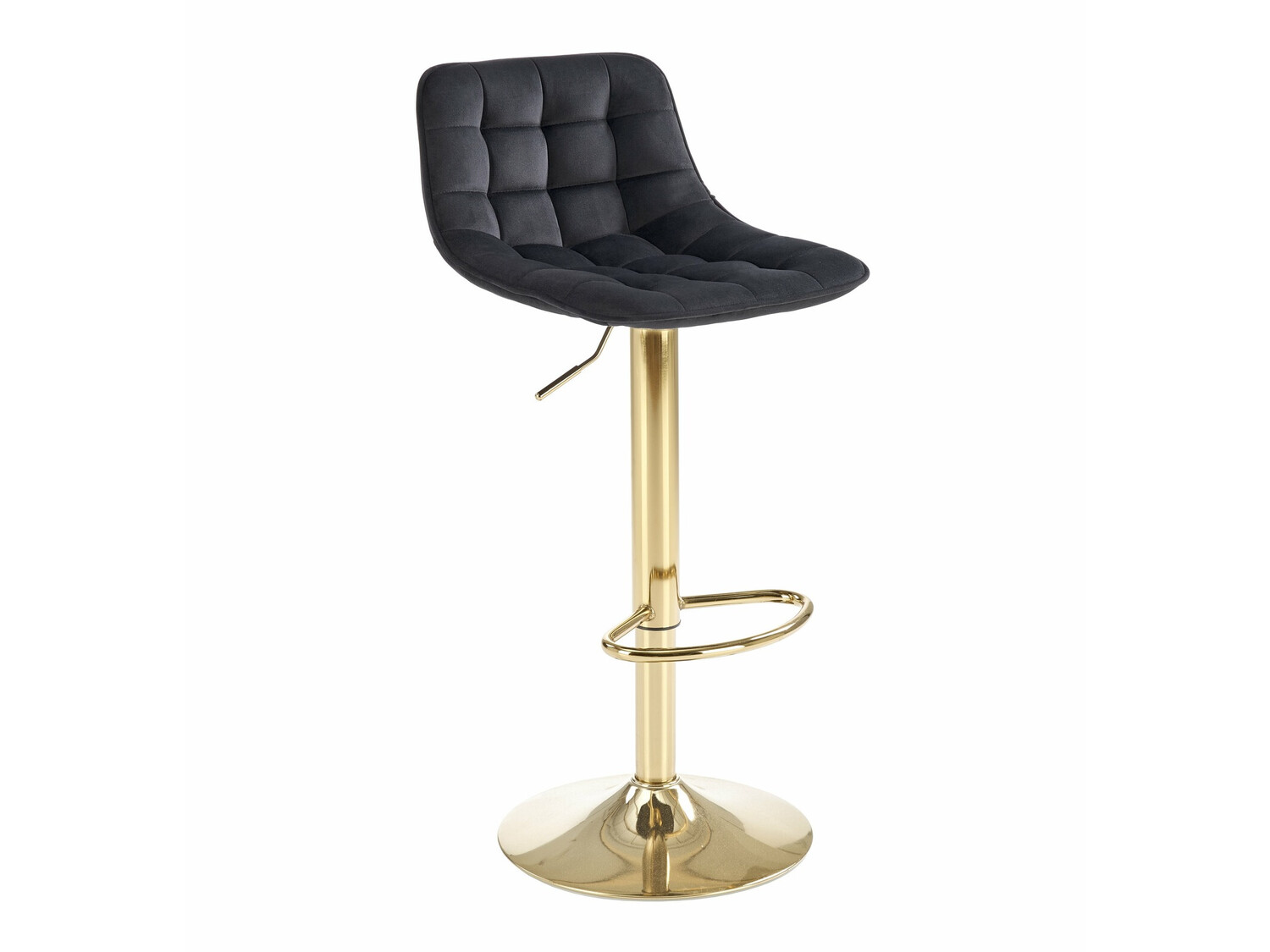 Bar stool Houston 1441 (Black + Golden)