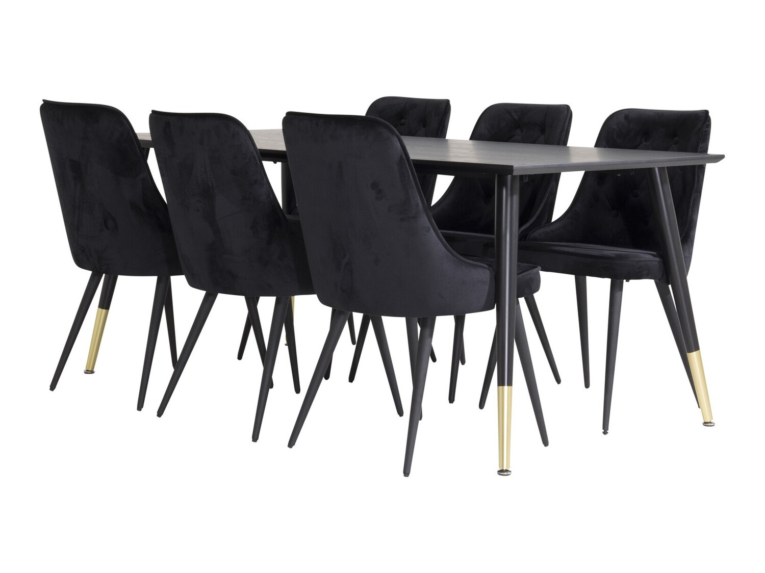 Dining set Dallas 1256 (Black)