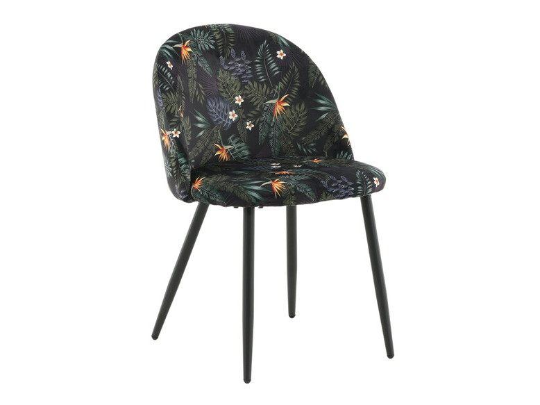 Dining set Dallas 1876 (Floral pattern + Black)