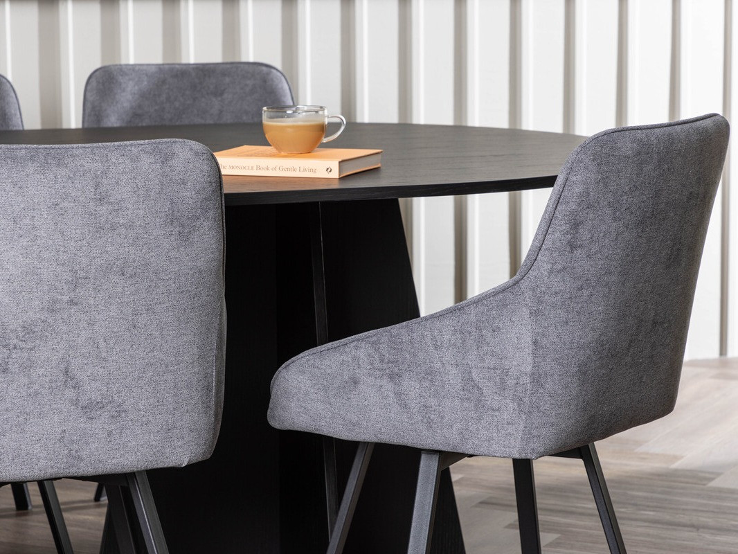 Dining set Dallas 4021 (Grey + Black)