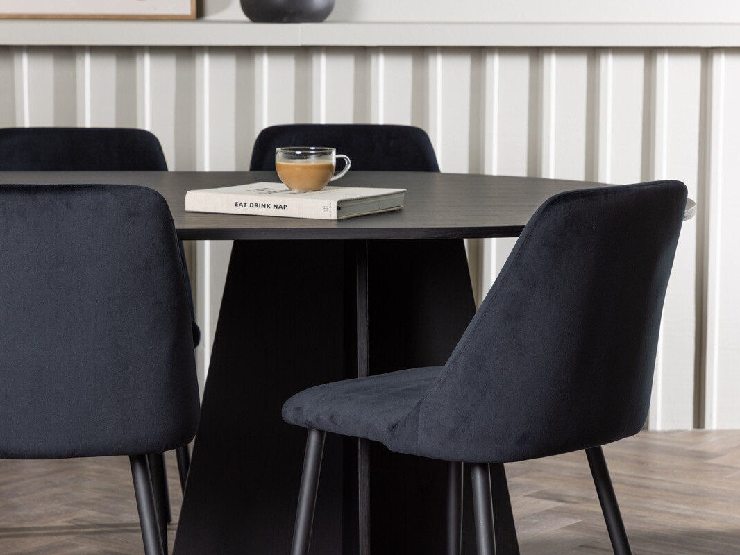 Σετ τραπεζαρίας Dallas 4020 (Μαύρο)