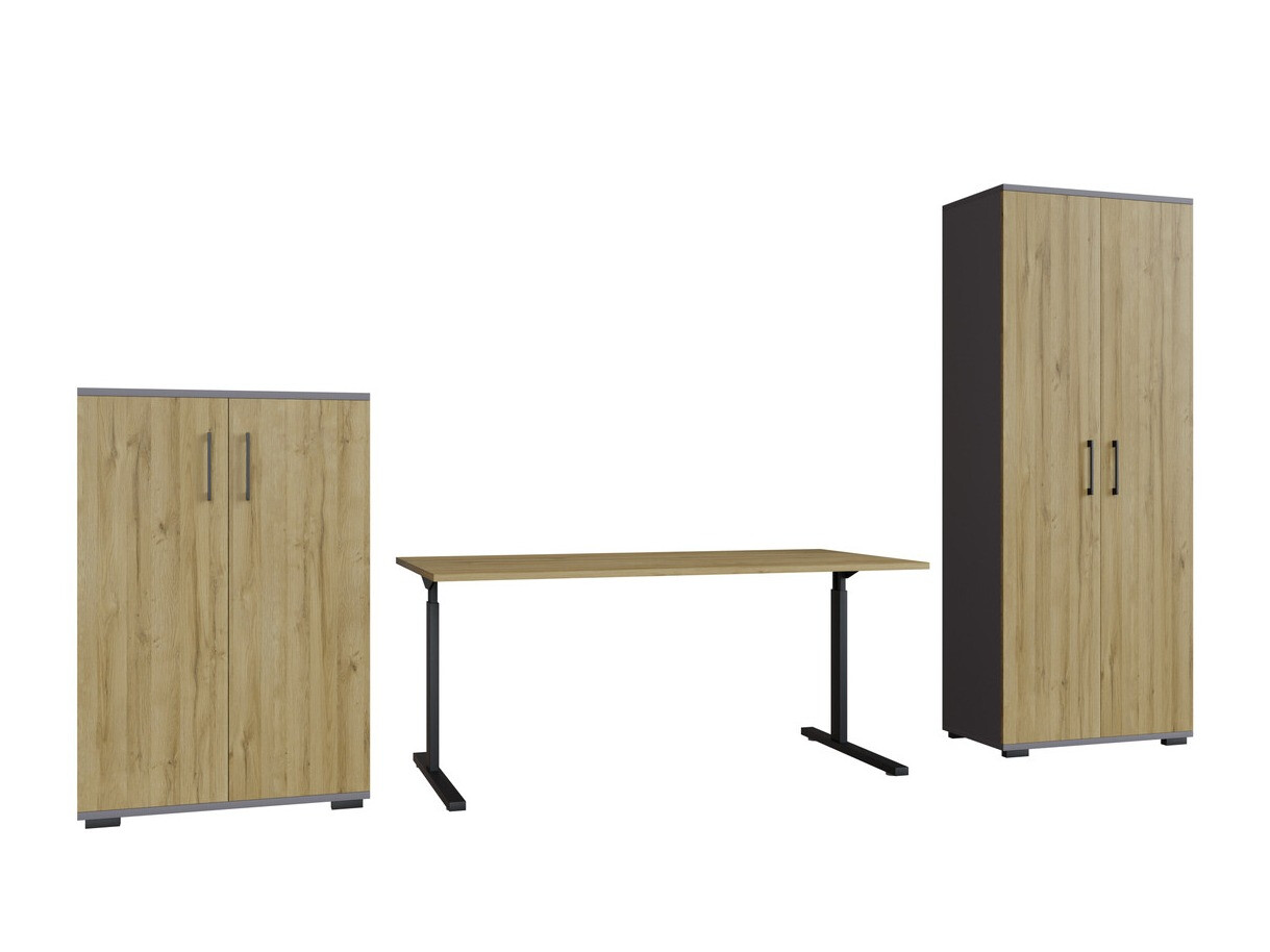 Home office set Lartesi 114 (Graphite + Grandson oak)