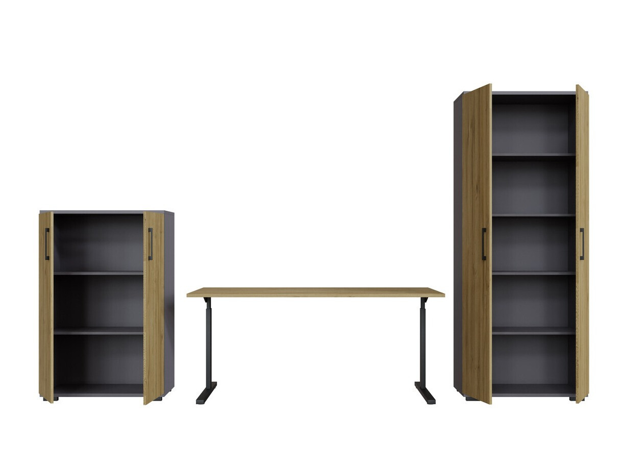Home office set Lartesi 114 (Graphite + Grandson oak)