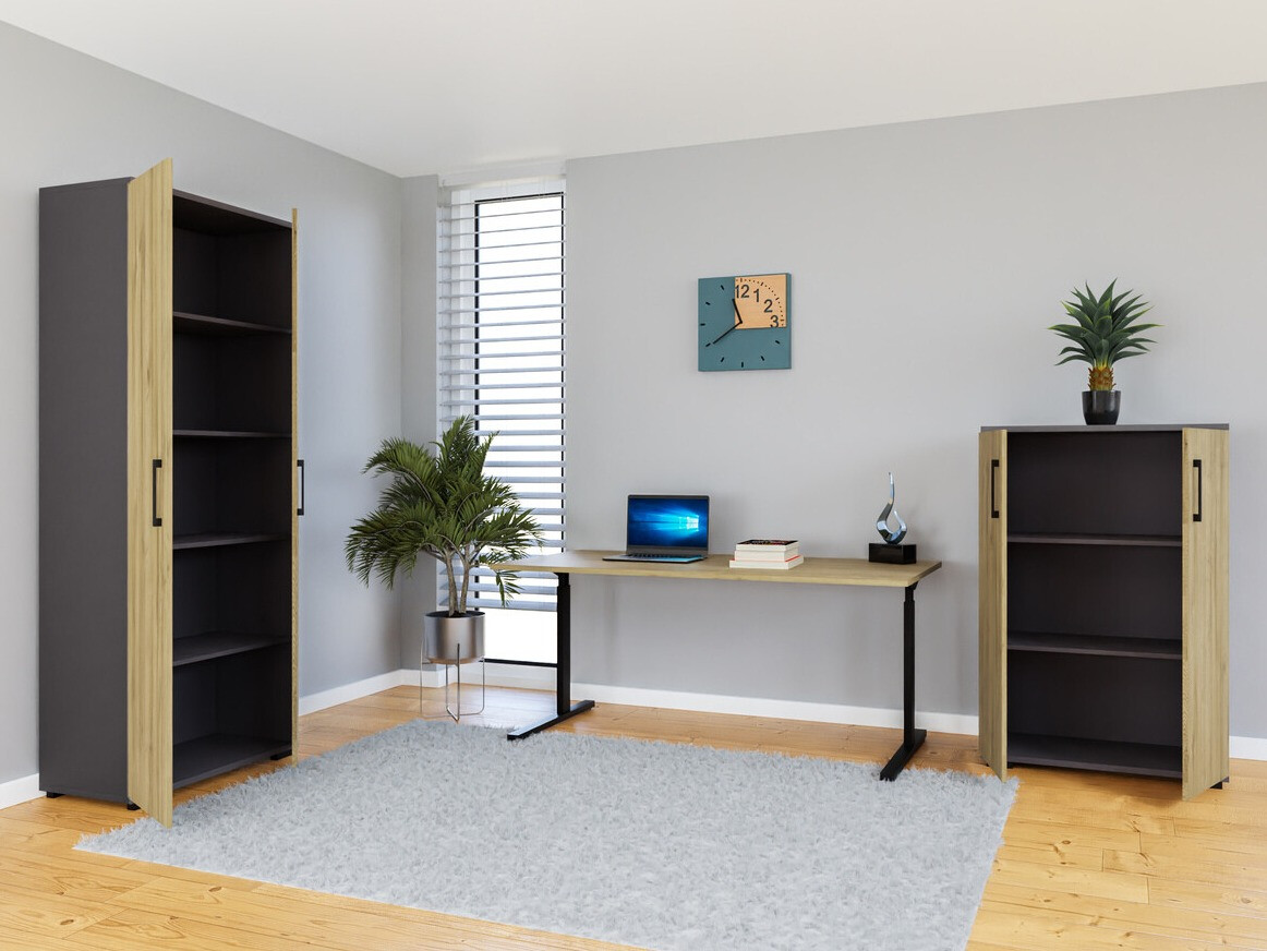 Home office set Lartesi 114 (Graphite + Grandson oak)