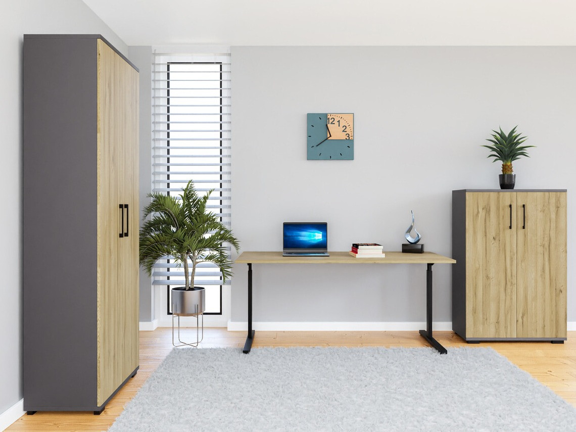 Home office set Lartesi 114 (Graphite + Grandson oak)