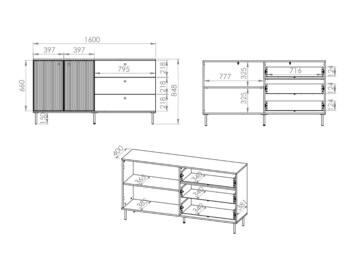 Chest of drawers Marmeli 103