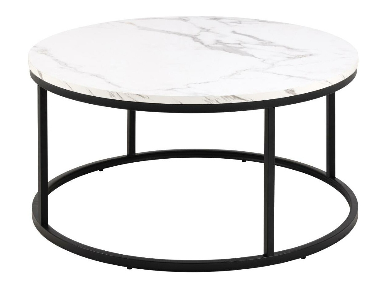 Coffee table Norsica 692 (Black + White marble)
