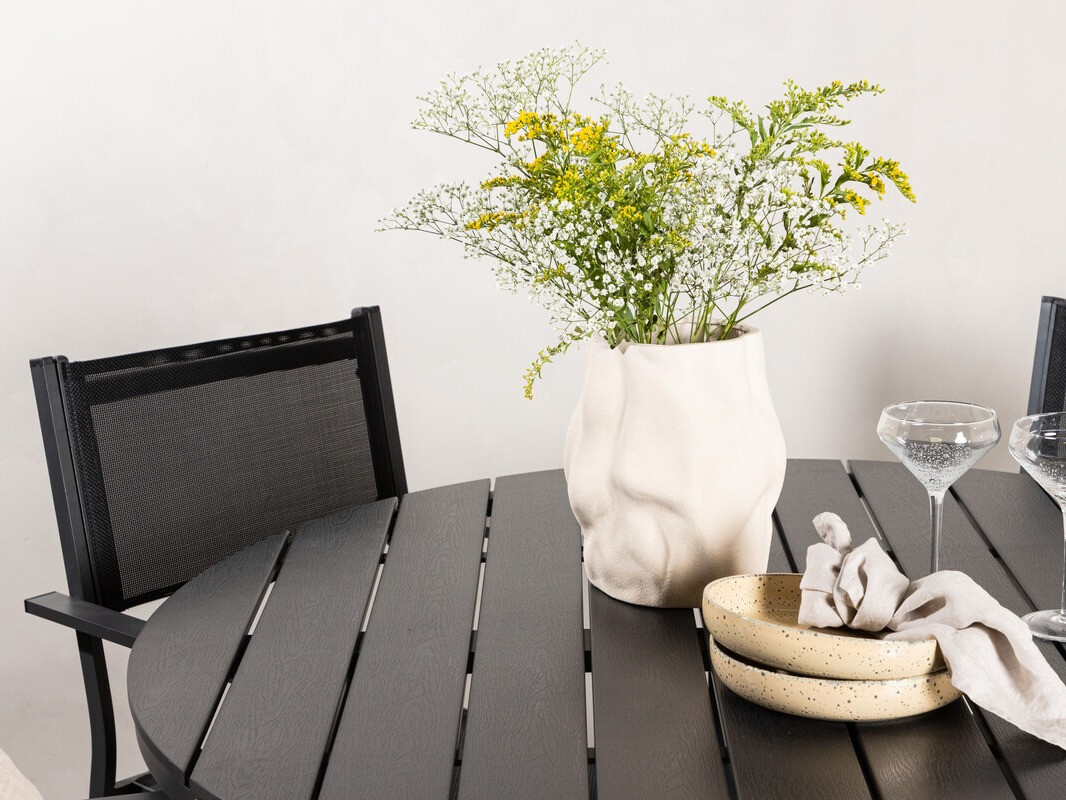 Σετ Τραπέζι και καρέκλες Dallas 4088 (Μαύρο)