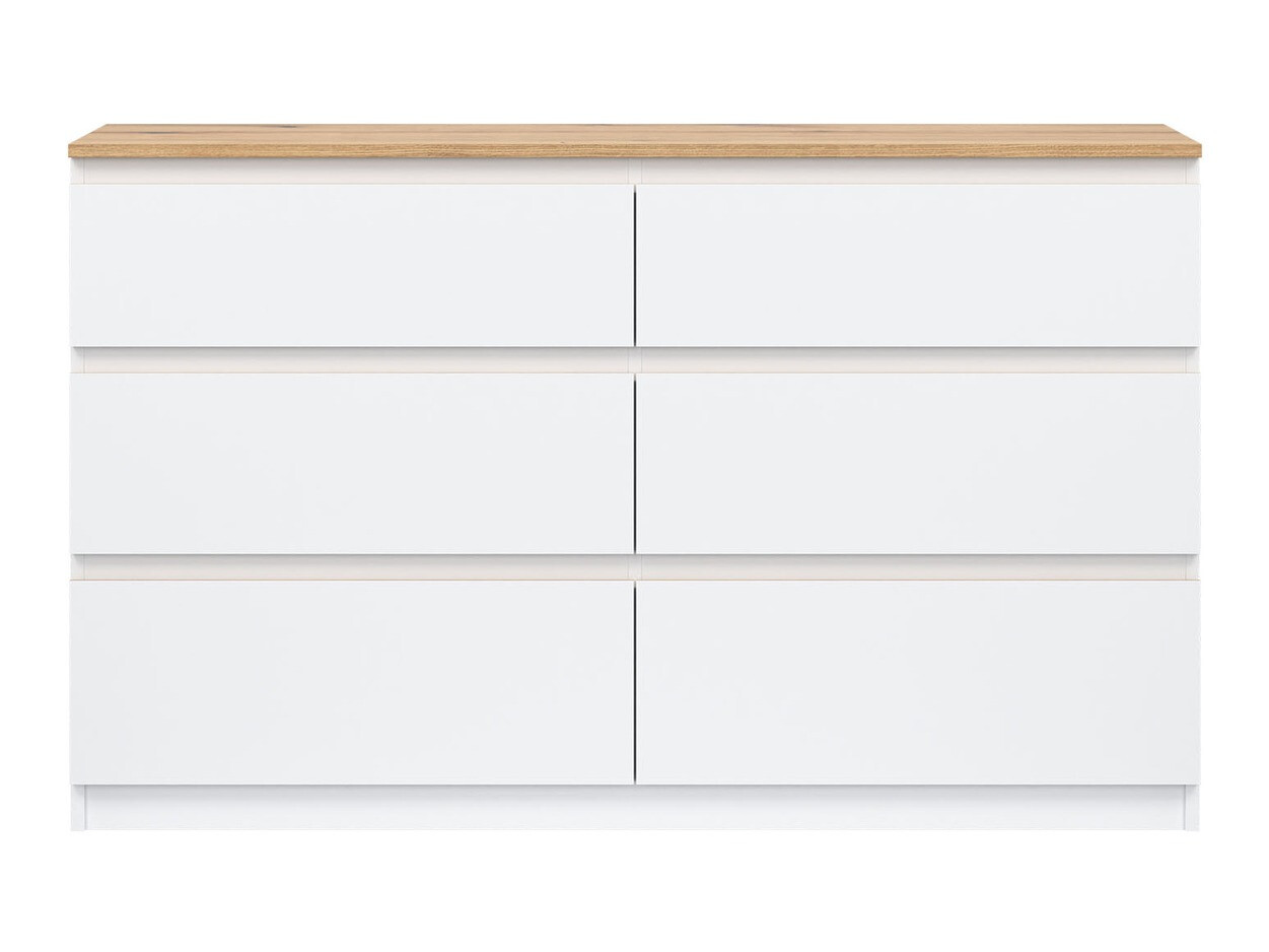 Chest of drawers Catelbi 102 (White + Oak)