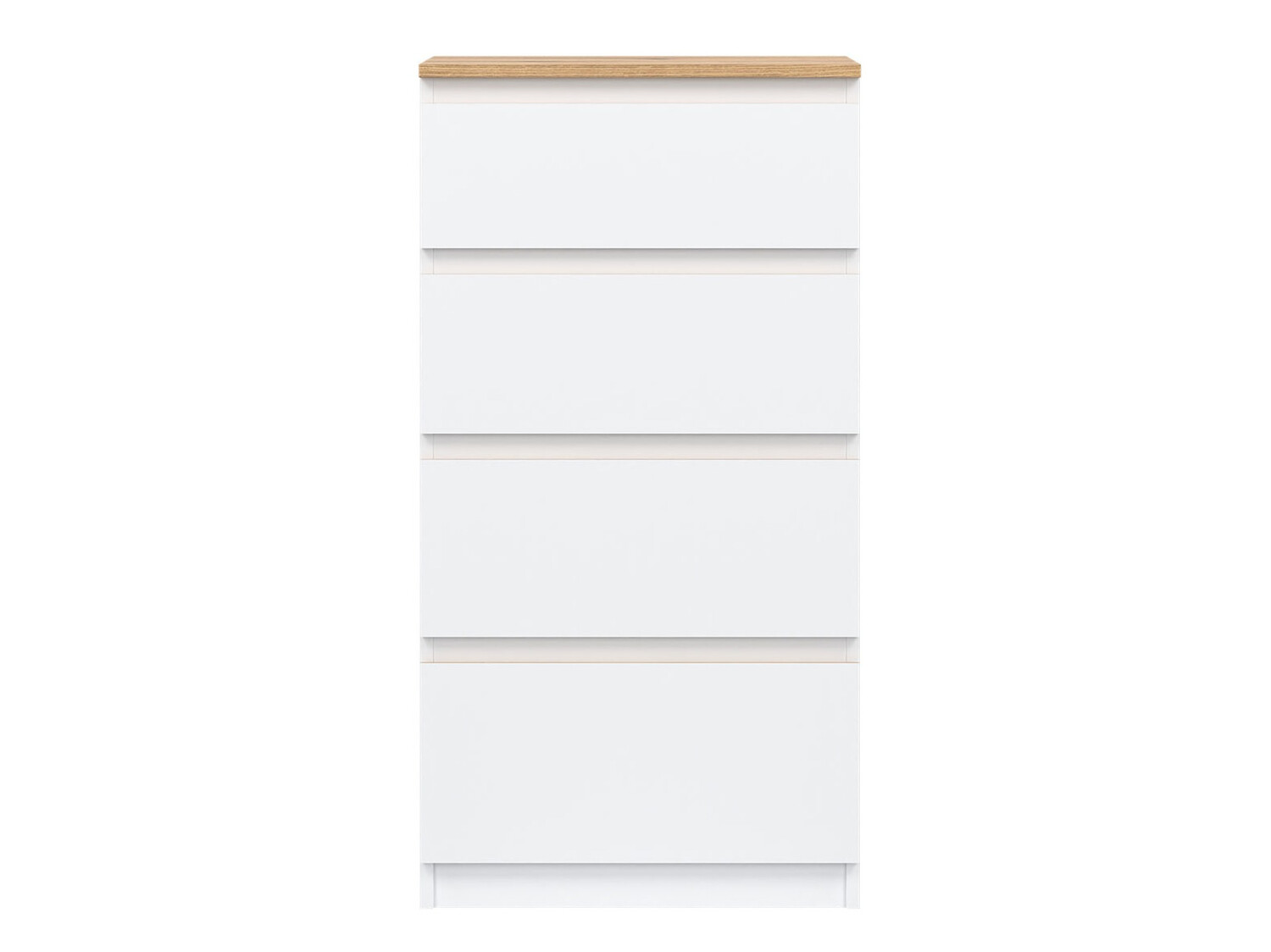 Chest of drawers Catelbi 103 (White + Oak)