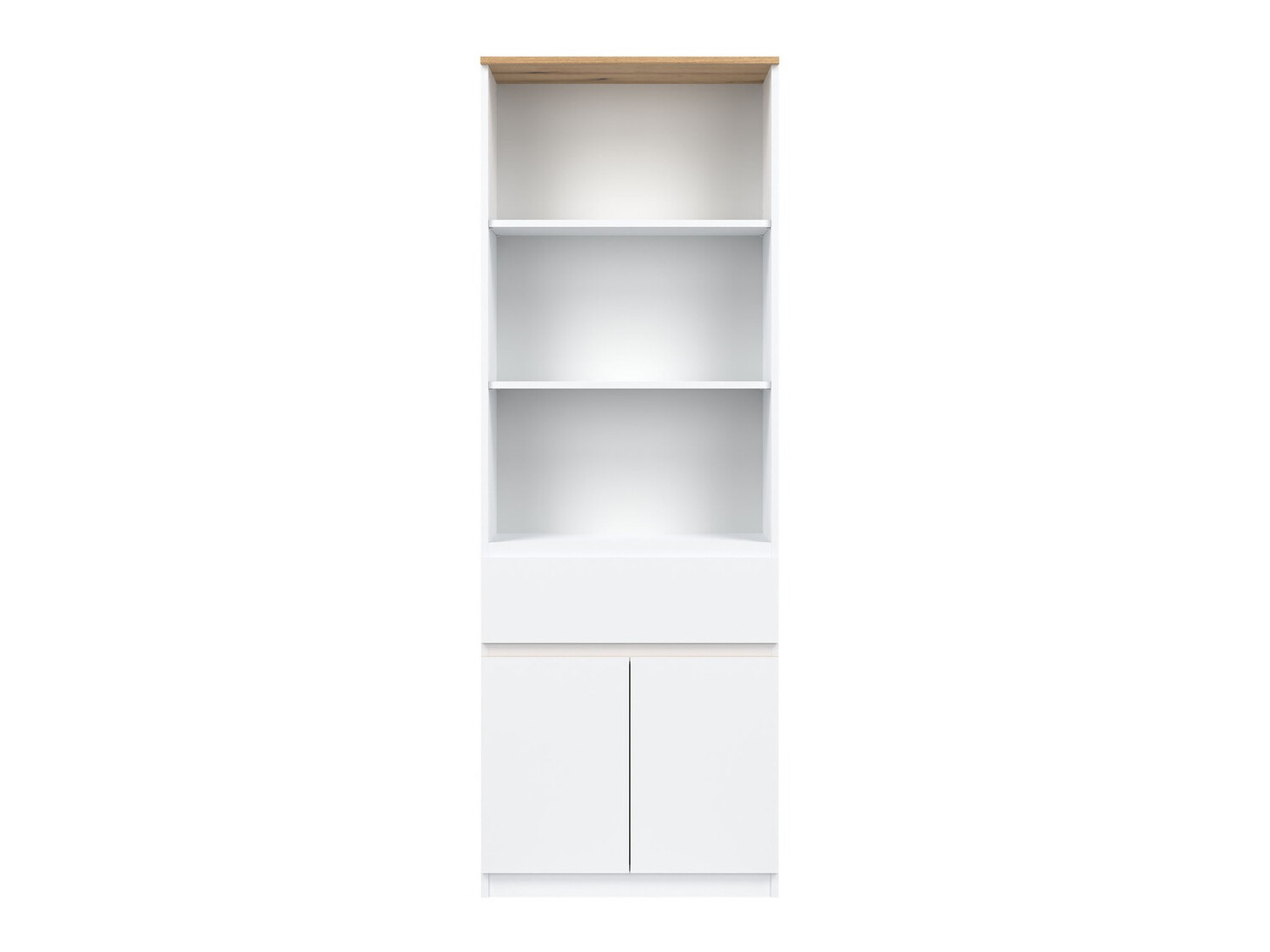 Bookcase Catelbi 106 (White + Oak)